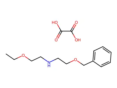 2-ethoxy-N-(2-phenylmethoxyethyl)ethanamine;oxalic acid structure