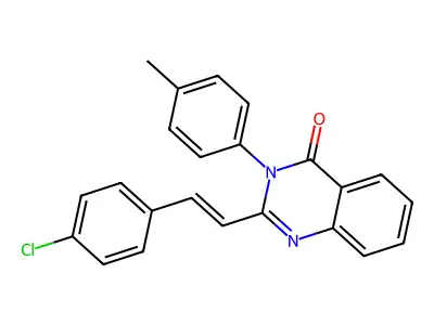 2-[(E)-2-(4-chlorophenyl)ethenyl]-3-(4-methylphenyl)quinazolin-4-one structure