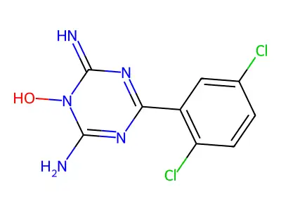 4-(2,5-Dichlorophenyl)-2,6-diimino-3,6-dihydro-1,3,5-triazin-1(2H)-ol structure