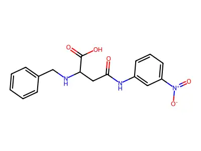 2-(benzylamino)-3-[(3-nitrophenyl)carbamoyl]propanoic Acid structure