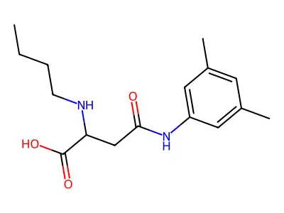 2-(Butylamino)-4-(3,5-dimethylanilino)-4-oxobutanoic acid structure