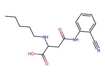 N4-(2-Cyanophenyl)-N2-pentyl-L-asparagine structure