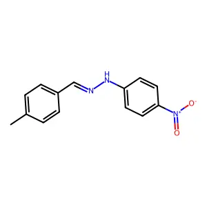 N-[(4-methylphenyl)methylideneamino]-4-nitroaniline structure