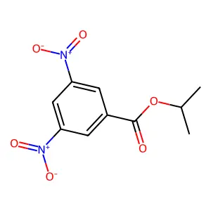 Benzoic acid, 3,5-dinitro, isopropyl ester structure