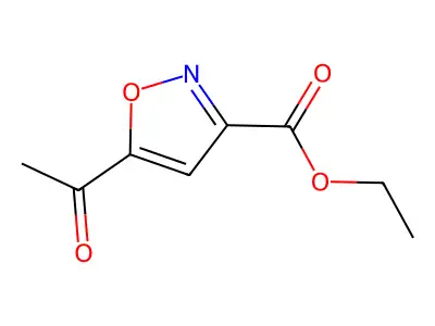 5-Acetyl-isoxazole-3-carboxylic acid ethyl ester structure