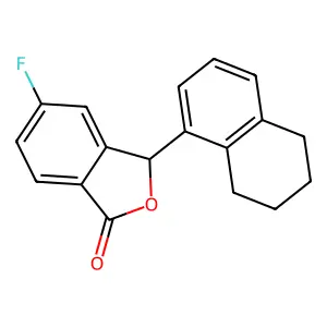 16-(aziridin-1-ylmethyl)-17-oxoandrost-5-en-3-yl acetate structure