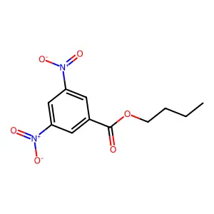 Benzoic acid, 3,5-dinitro-, butyl ester structure