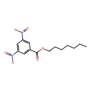 Heptyl 3,5-dinitrobenzoate structure