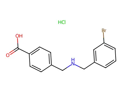 (2-Bromo-4-((2-chlorophenyl)methoxy)-5-methoxyphenyl)methanamine structure
