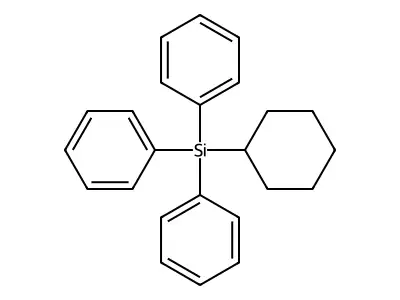 Cyclohexyltriphenylsilane structure