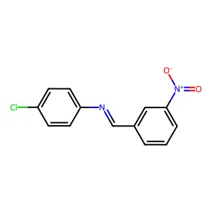 4-Chloro-N-(3-nitrobenzylidene)-aniline structure
