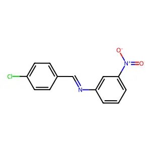 p-Chlorobenzylidene-(3-nitrophenyl)-amine structure