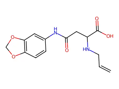 N2-Allyl-N4-(benzo[d][1,3]dioxol-5-yl)-L-asparagine structure