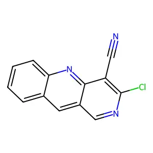 3-Chlorobenzo[b][1,6]naphthyridine-4-carbonitrile structure
