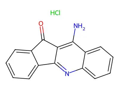 11H-Indeno(1,2-b)quinolin-11-one, 10-amino-, monohydrochloride structure