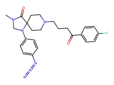 4-Azido-N-methylspiperone structure