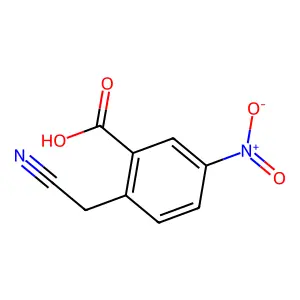 2-(氰基甲基)-5-硝基苯甲酸 structure