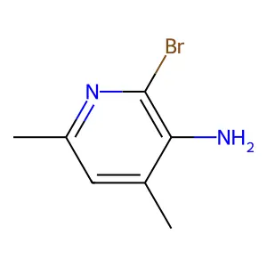 3-Amino-2-bromo-4,6-dimethylpyridine structure