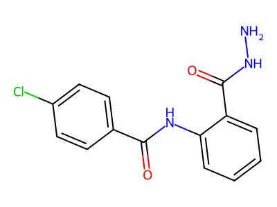 4-chloro-N-[2-(hydrazinecarbonyl)phenyl]benzamide structure