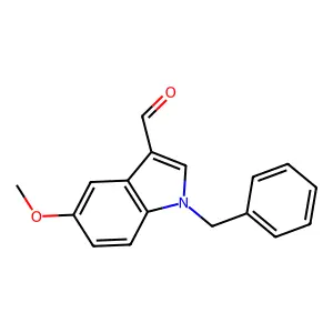 1-benzyl-5-methoxy-1H-indole-3-carbaldehyde structure