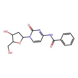 N-(1-((2S,4S,5R)-4-Hydroxy-5-(hydroxymethyl)tetrahydrofuran-2-yl)-2-oxo-1,2-dihydropyrimidin-4-yl)benzamide structure