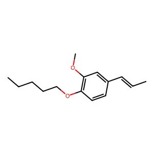 Benzene, 2-methoxy-1-(pentyloxy)-4-(1-propenyl)- structure
