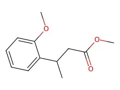 3-(2-Methoxy-phenyl)-butyric acid methyl ester structure