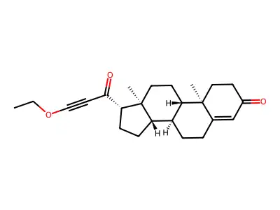 17-(1-Oxo-3-ethoxy-2-propynyl)androst-4-en-3-one structure