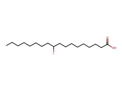10-碘硬脂酸 structure