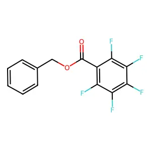 Pentafluorobenzoic acid, benzyl ester structure