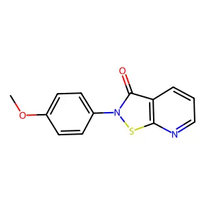 2-(4-Methoxyphenyl)isothiazolo[5,4-b]pyridin-3(2H)-one structure