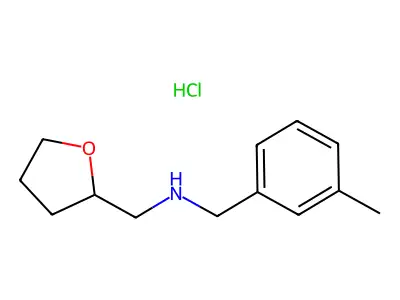 (3-Methylphenyl)-N-(tetrahydro-2-furanylmethyl)-methanamine hydrochloride structure