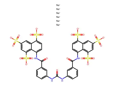 NF023(六钠盐) structure