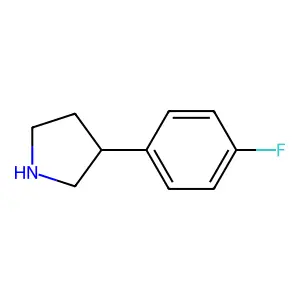 (3R)-3-(4-fluorophenyl)pyrrolidine structure