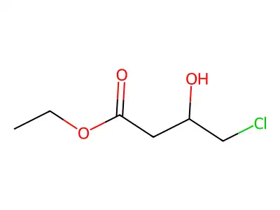 Butanoic acid, 4-chloro-3-hydroxy-, ethyl ester structure