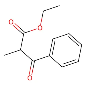Propionic acid, 2-benzoyl-, ethyl ester structure