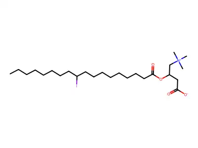10-Iodostearyl carnitine structure