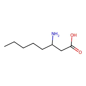3-氨基辛酸 structure