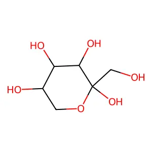 alpha-D-Fructopyranose structure