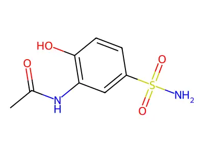 N-(2-hydroxy-5-sulfamoylphenyl)acetamide structure