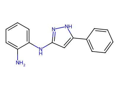 N2-(5-phenyl-1H-pyrazol-3-yl)benzene-1,2-diamine structure