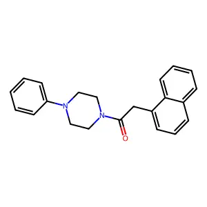 2-(Naphthalen-1-yl)-1-(4-phenylpiperazin-1-yl)ethanone structure