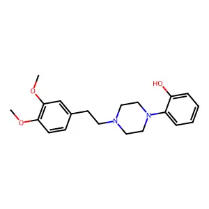 Phenol, o-(4-(3,4-dimethoxyphenethyl)-1-piperazinyl)- structure
