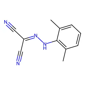 2-[(2,6-Dimethylphenyl)hydrazinylidene]propanedinitrile structure