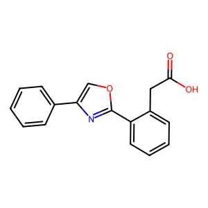 2-(4-苯基-2-噁唑基)苯乙酸 structure