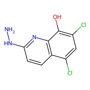 5,7-Dichloro-2-hydrazinylquinolin-8-ol structure
