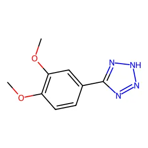 5-(3,4-dimethoxyphenyl)-1H-1,2,3,4-tetrazole structure
