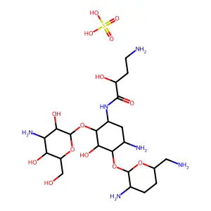 硫酸阿贝卡星 structure
