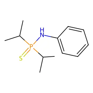 N-di(propan-2-yl)phosphinothioylaniline structure