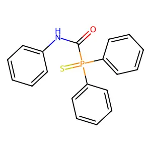 1-diphenylphosphinothioyl-N-phenylformamide structure